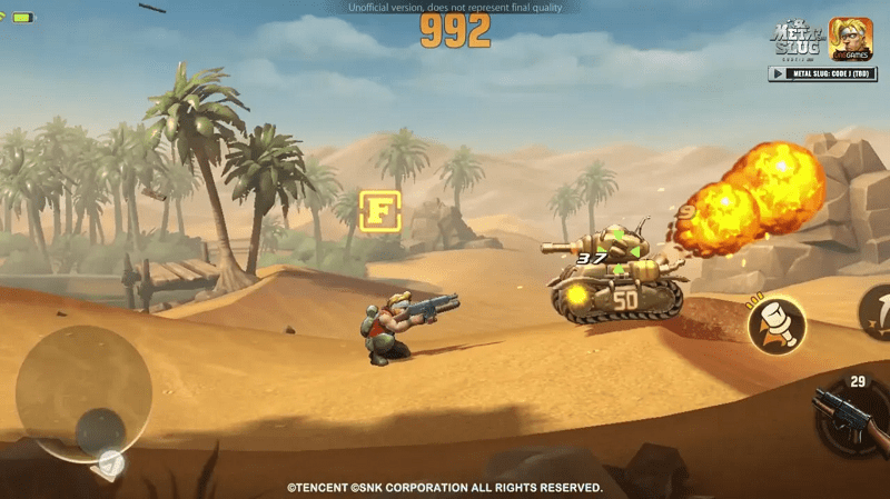 Metal Slug Code J tiến hành thử nghiệm từ ngày 21/07