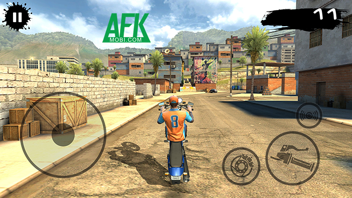 Tự do lái xe mô tô và thực hiện các động tác mạo hiểm trong Bike games