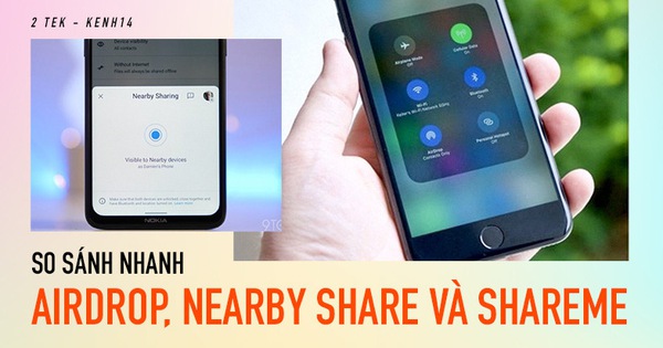 So sánh nhanh tính năng chia sẻ dữ liệu trên Android, iOS và MIUI, Nearby Share vượt mặt AirDrop?