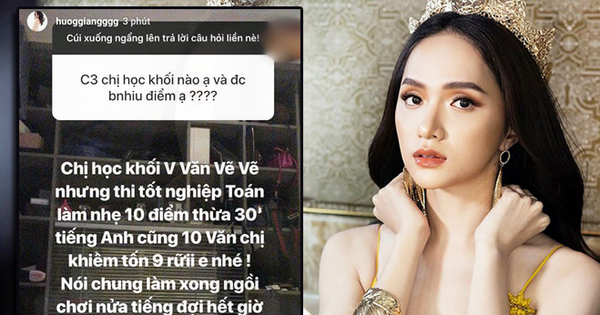 Hương Giang khoe điểm tốt nghiệp cấp 3 khủng, tiếng Anh thế này chẳng trách tự tin khi thi HH Chuyển giới Quốc tế 2018