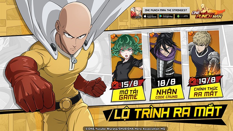 Game thủ hiện tại đã có thể bắt đầu tải One Punch Man: The Strongest