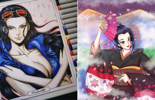 One Piece: Ngắm loạt fan art cực đỉnh về nàng khảo cổ của băng Mũ Rơm, dịu dàng hay cá tính đều mê cả