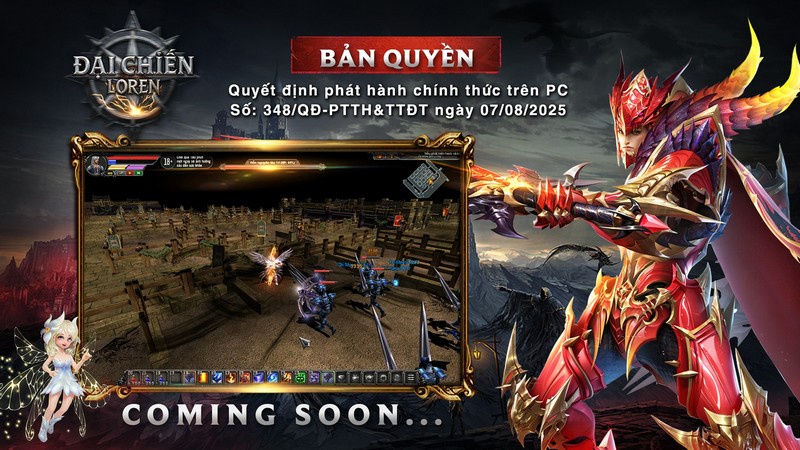 Sau 11 năm tựa game hoài niệm MU Online chính thức trở lại tại Việt Nam với tên gọi Đại Chiến Loren
