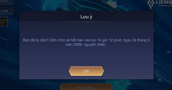 Liên Quân Mobile: Nhiều tài khoản vi phạm đột ngột bị khóa 100 năm, Garena ngày càng mạnh tay với gian lận