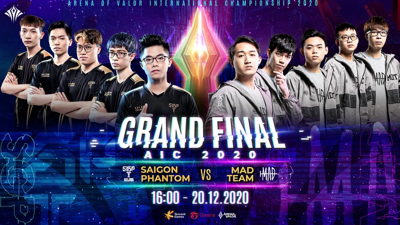 AIC 2020: Saigon Phantom đối đầu Mad Team trong trận Chung  Kết khởi tranh từ 16h00 ngày 20/12