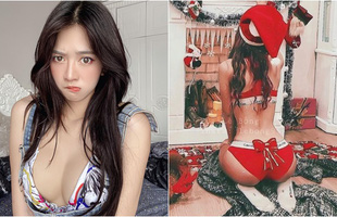 Cosplay bà già Noel khoe vòng 3 gợi cảm, nàng hot girl Lê Bống tiếp tục phải nhận những ý kiến trái chiều