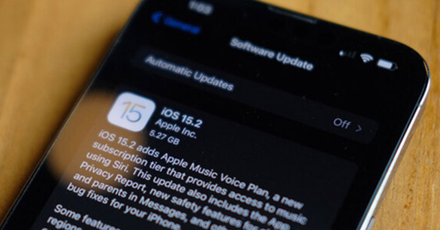 Apple chính thức phát hành iOS 15.2