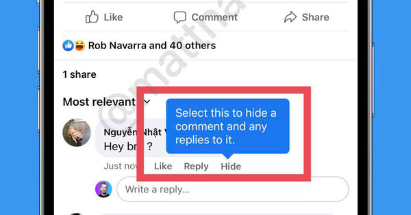 Facebook có tính năng ẩn bình luận mới cực thú vị, kiểm tra xem tài khoản bạn đã có chưa?