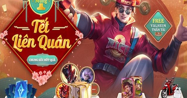 Tiết lộ bản cập nhật Tết 2022 của Liên Quân Mobile, có tặng Valhein Thần Tài