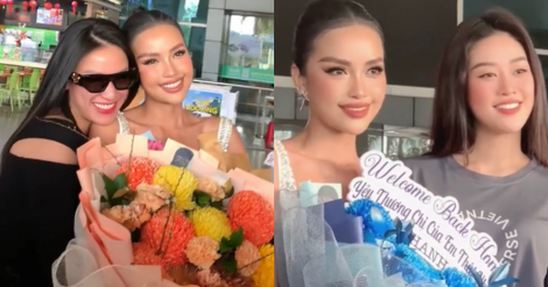 Khánh Vân, Kim Duyên đón Ngọc Châu trở về sau hành trình Miss Universe