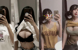 Chụp ảnh ẩn vòng một - trào lưu mới của các hot girl mạng đang thịnh hành ở thời điểm hiện tại