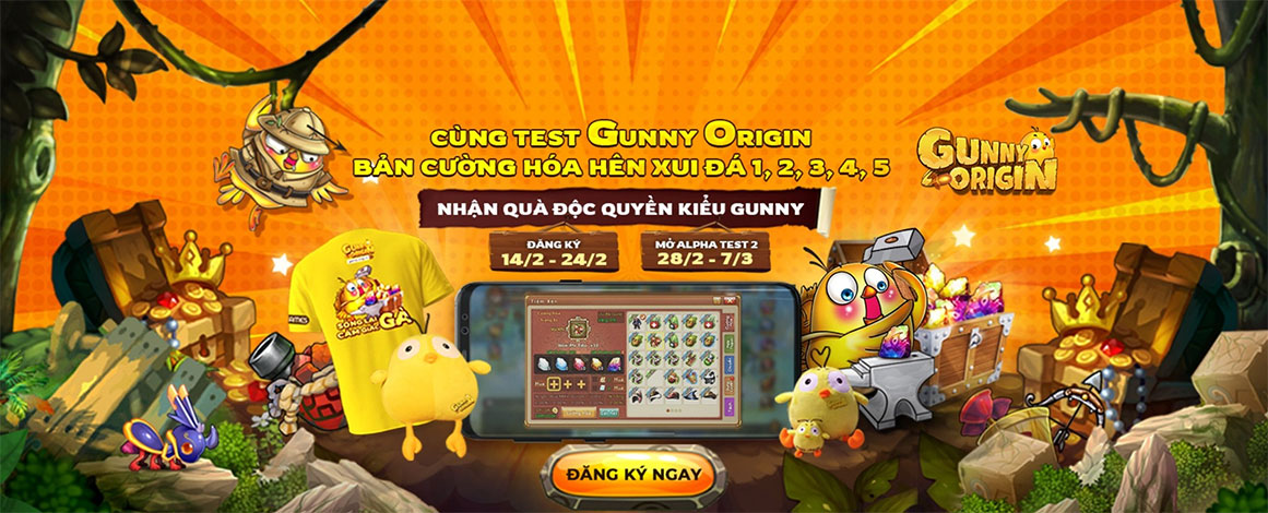 Gunny Origin cho phép game thủ trải nghiệm tính năng cường hóa đá 5 cấp ở Alpha Test 2