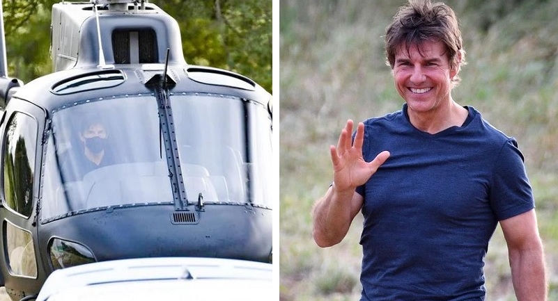 Tom Cruise 60 tuổi vẫn tự lái trực thăng đóng 