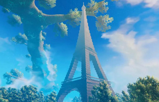 Game thủ tái hiện tòa tháp Eiffel vô cùng đồ sộ, tráng lệ trong Valheim