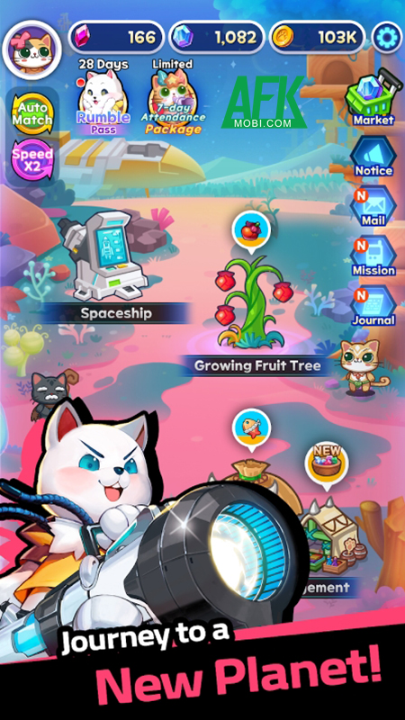 Pome Rumble M game xếp Kim Cương có hình ảnh vô cùng dễ thương