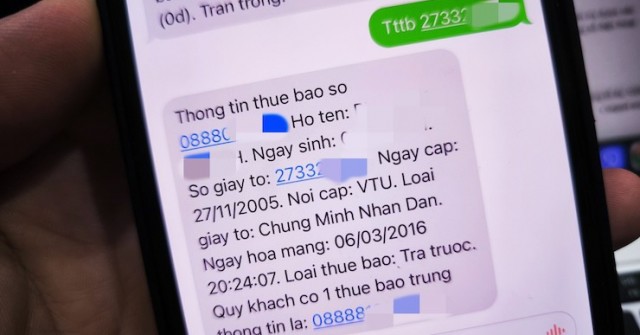 Chỉ một tin nhắn SMS, biết ngay CCCD có đang đứng tên SĐT lạ hay không