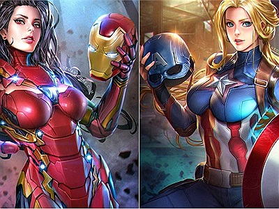 Avengers phiên bản chuyển giới xinh như hoa dành cho các fan có sở thích 