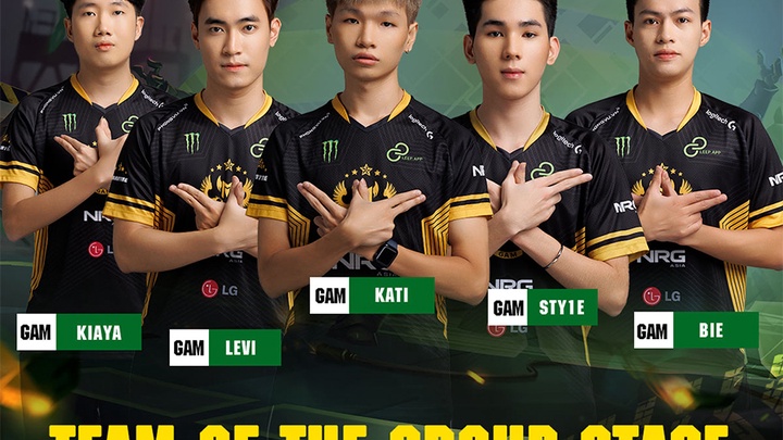 GAM Esports chiếm trọn đội hình tiêu biểu vong bảng VCS Mùa Xuân 2022