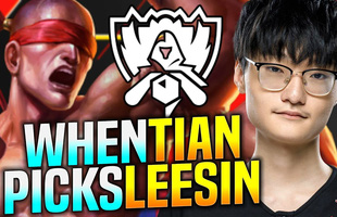 Cầm Lee Sin leo rank Hàn, ĐKVĐ thế giới Tian bị đồng đội chửi 'không biết chơi con này thì đừng có pick'