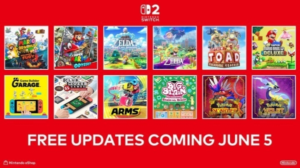 Loạt Game Xịn Xò được Nâng Cấp Miễn Phí trên Nintendo Switch 2