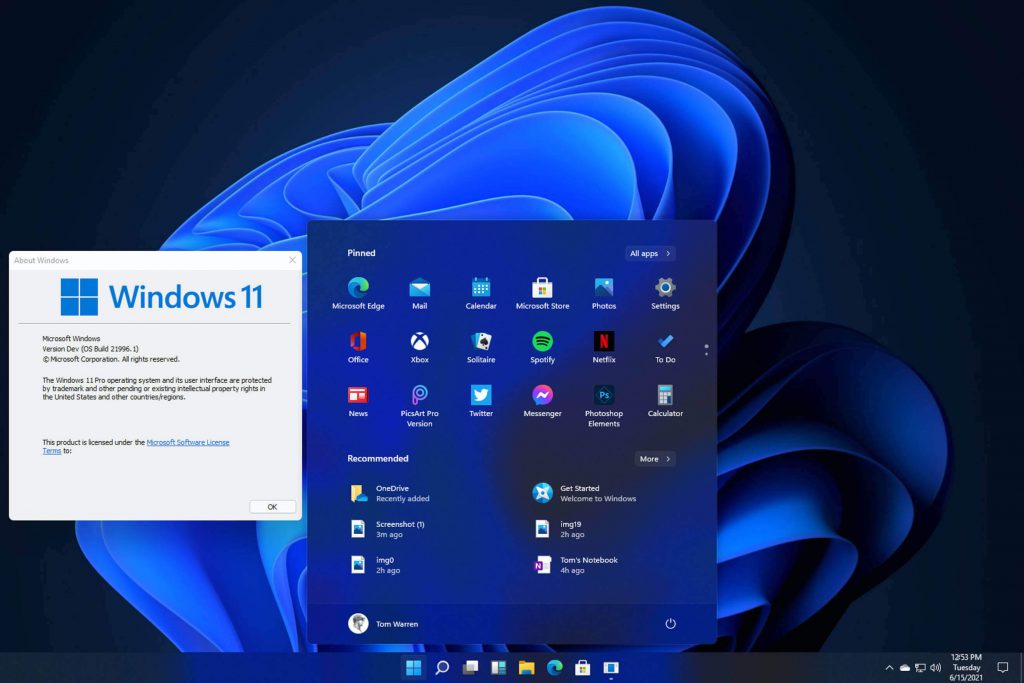 Windows 11 rò rỉ những hình ảnh đầu tiên