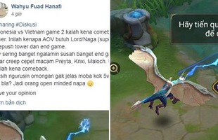 Liên Quân Mobile: Thua đau Việt Nam, fan Indonesia mong game có thêm Rồng