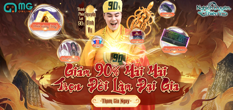 Vui hè cực đã cùng siêu phẩm game nhập vai Nghịch Duyên Thiên Ý – Siêu Sale 90% Trọn Đời