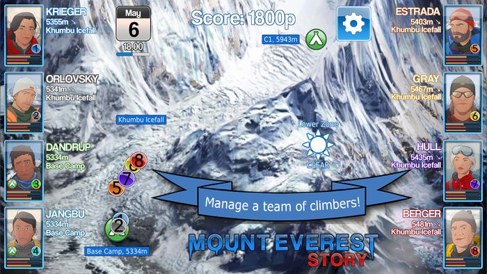 Mount Everest Story trò chơi chiến lược leo núi mới ra mắt trên mobile