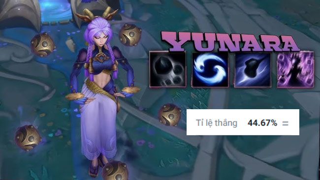 LMHT: Yunara có tỉ lệ thắng khá tồi tệ trong vài ngày ra mắt