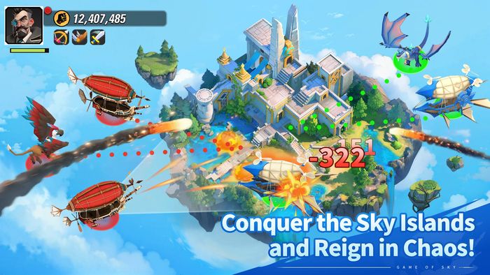 Game of Sky tựa game chiến thuật lấy chủ đề đảo trên trời đầy hấp dẫn