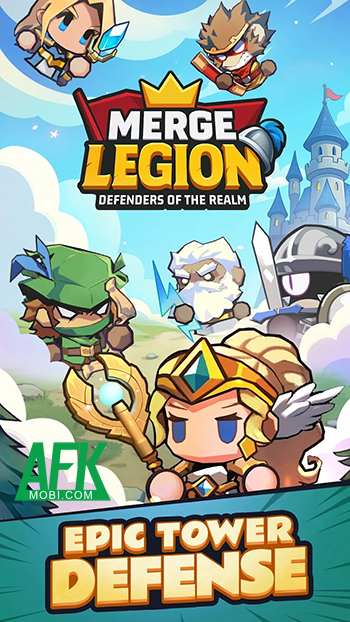 Hợp nhất để gầy dựng dàn anh hùng phòng thủ tại game Merge Legion: Defend Realm