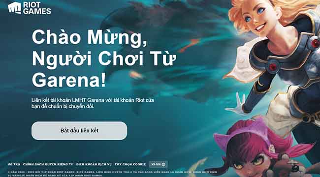 Hướng dẫn chi tiết cách liên kết và chuyển đổi tài khoản LMHT từ Garena sang Riot Games