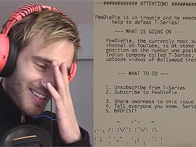 Hacker nhúng tay tham gia giúp PewDiePie tăng lượng sub vượt mặt T-Series