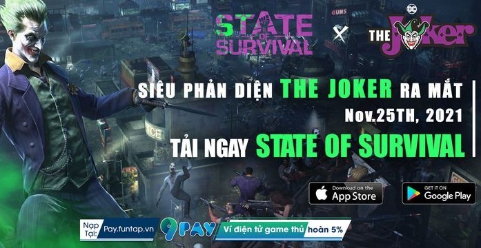 Hàng loạt Tiktoker biến hình thành Joker trong sự kiện ác nhân này gia nhập State of Survival-verse