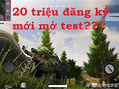 PUBG Mobile không ra sớm đâu, Tencent đang chờ con số 20.000.000 người đăng ký mới cho thử nghiệm