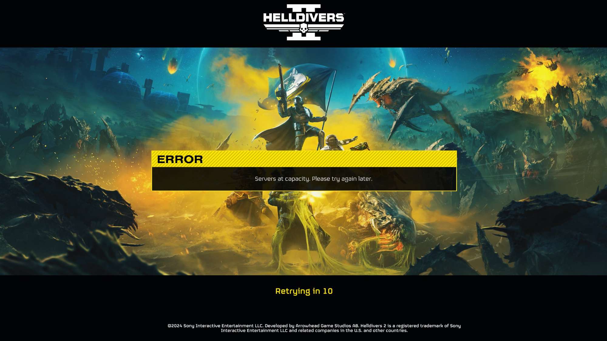 Helldivers 2 tiếp tục gặp vấn đề hệ thống vì thành công ngoài mong đợi