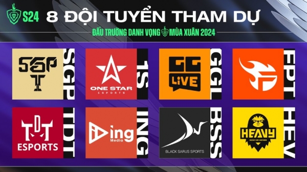 Liên Quân Mobile: Lịch thi đấu Đấu Trường Danh Vọng Mùa Xuân 2024 mới nhất