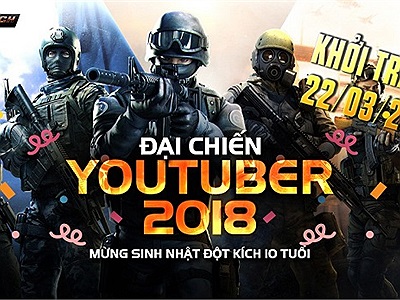 Đột Kích: Lịch thi đấu Đại chiến Youtuber 2018 chính thức lộ diện, Tiền Zombie V4 sẽ đối đầu với BossCFVN.Shady