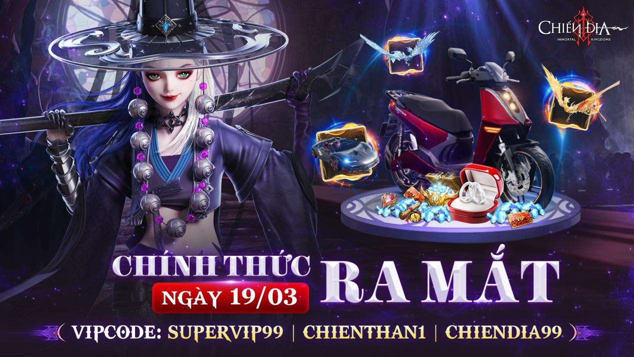 Chiến Địa chính thức ra mắt hôm nay, Game4v gửi tặng 222 Giftcode siêu giá trị