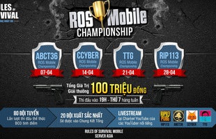 ROS Mobile Championship tuần thứ 3 sẽ được tổ chức bởi DŨNG CT