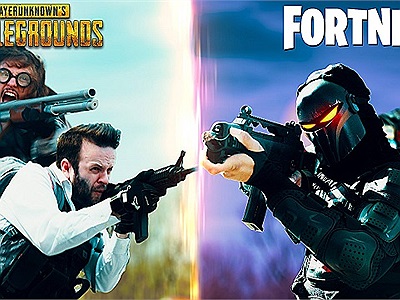 Cực ấn tượng với đoạn live-action mô phỏng cuộc chiến nảy lửa giữa PUBG và Fortnite của YouTuber