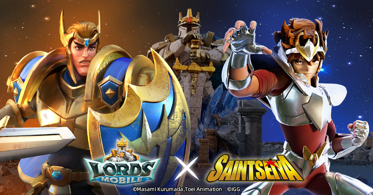 Sự kết hợp IP giữa Lords Mobile × Saint Seiya! Hợp tác đầu tiên của Lords Mobile và IP Anime nổi tiếng!