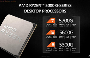 AMD tung ra dòng CPU Ryzen 5000G đầu tiên, tích hợp card đồ họa Vega 8