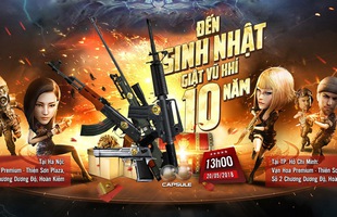 Đột Kích thả “bùa yêu”, tặng miễn phí vũ khí 10 tuổi cho game thủ tham dự offline sinh nhật tại Hà Nội và Hồ Chí Minh