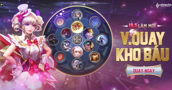 Liên Quân Mobile: Garena thêm quà cực xịn trong Vòng quay kho báu, hàng loạt game thủ nhận về skin bậc S trở lên