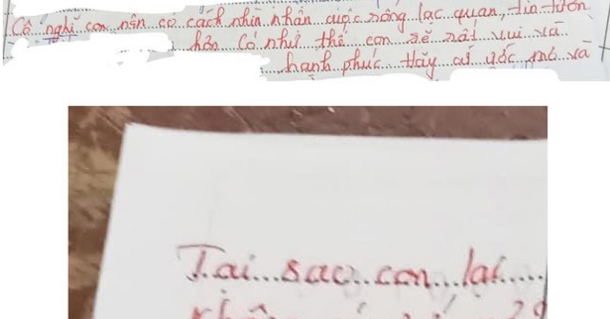 Học sinh làm Văn viết về lý do không có ước mơ, cô giáo để lại lời phê khiến người đọc 