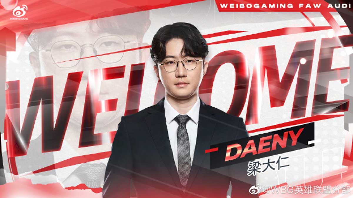 LMHT: HLV Daeny đến LPL dẫn dắt Weibo Gaming tại LPL mùa hè 2023