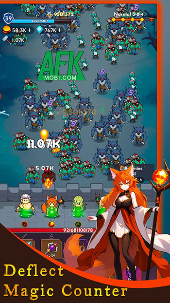 Mời bạn vào game Sword & Magic: Idle TD rèn trang bị cho các anh hùng sử dụng phòng thủ