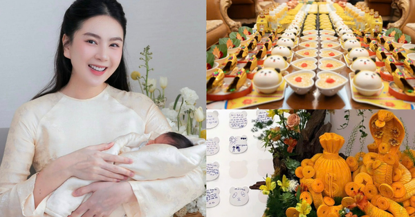 MC Mai Ngọc tổ chức tiệc đầy tháng hoành tráng cho con, để lộ mối quan hệ với nhà chồng