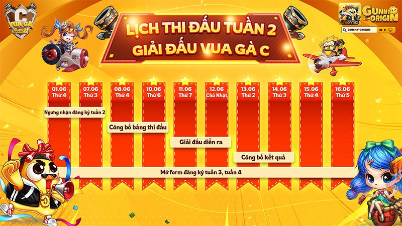 11/6 – Gunny Origin triển khai thi đấu tuần thứ hai giải Vua Gà